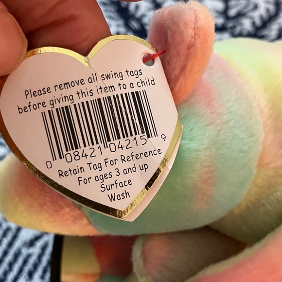 VINTAGE TY SAMMY BEANIE BABIES Bear  1999 PE JUNE 21 1998 - Picture 6 of 12